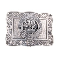 <br>Clan Marjoribanks Crest Celtic Knot Belt Buckle 