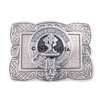 <br>Clan Moffat Crest Celtic Knot Belt Buckle 