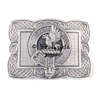 <br>Clan Mow Crest Celtic Knot Belt Buckle 