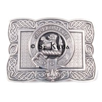 <br>Clan Nicolson Crest Celtic Knot Belt Buckle 