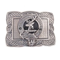 <br>Clan Rollo Crest Celtic Knot Belt Buckle 