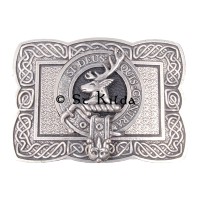 <br>Clan Spens Crest Celtic Knot Belt Buckle 