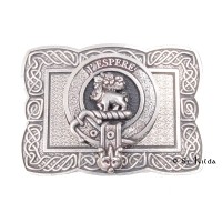 <br>Clan Swinton Crest Celtic Knot Belt Buckle 