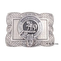 <br>Clan Trotter Crest Celtic Knot Belt Buckle 