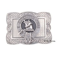 <br>Clan Turnbull Crest Celtic Knot Belt Buckle 