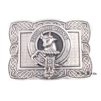 <br>Clan Tweedie Crest Celtic Knot Belt Buckle 