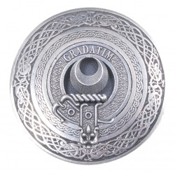 Scottish Clan Crest Circular Belt Buckle 