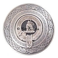 <br>Clan Maclennan Crest Circular Belt Buckle 
