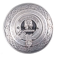 <br>Clan Menzies Crest Circular Belt Buckle 