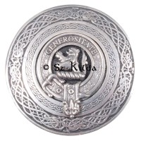 <br>Clan Nicolson Crest Circular Belt Buckle 