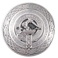 <br>Clan Wallace Crest Circular Belt Buckle 