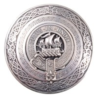 <br>Clan Wood Crest Circular Belt Buckle 