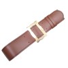 Brass Buckled Kilt Belt - Brown