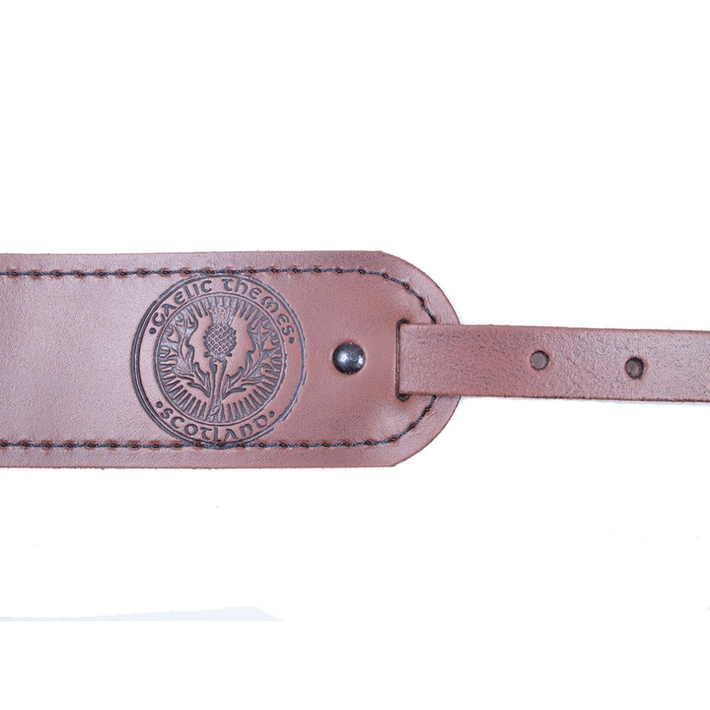 Belt Plain Brown Leather