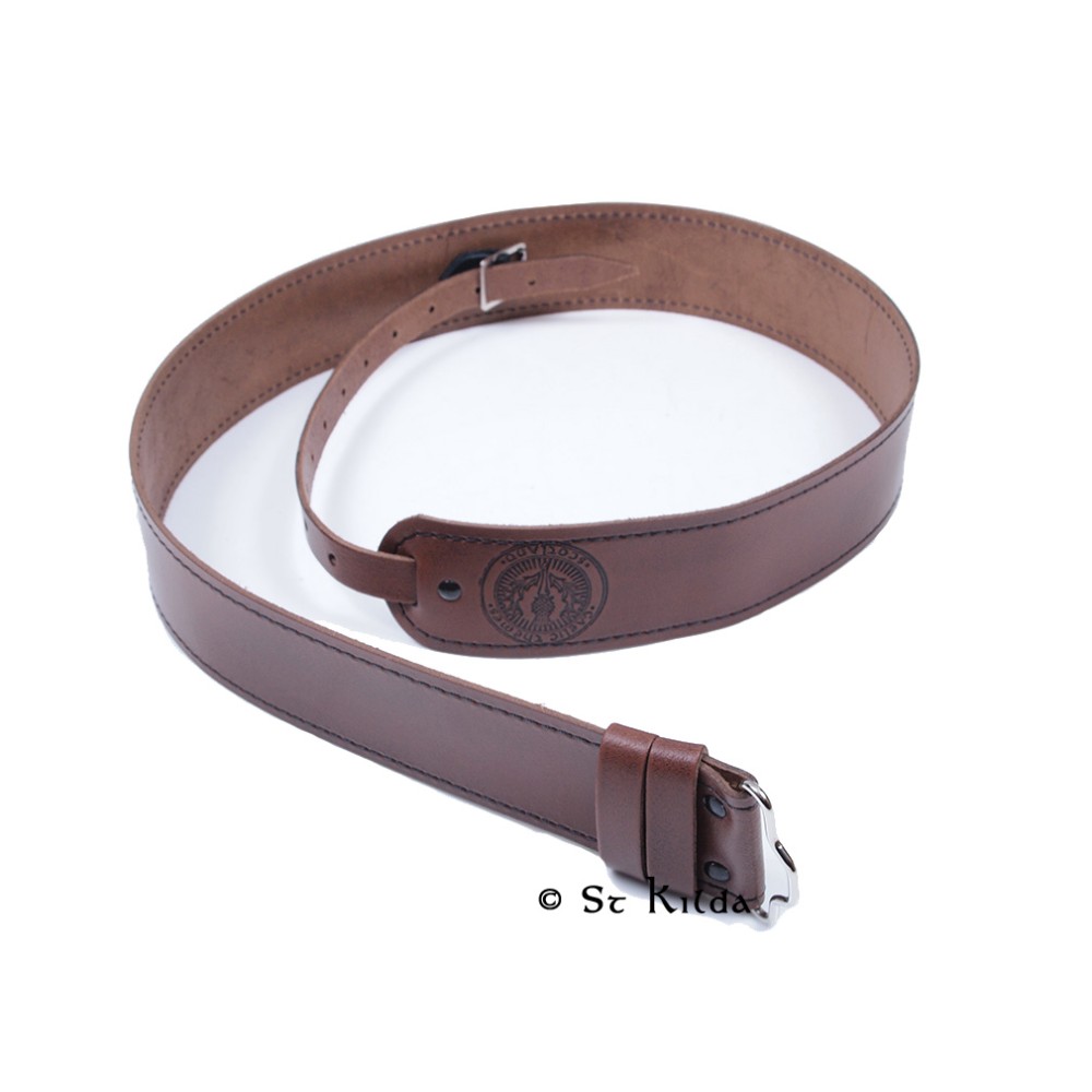 Belt Plain Brown Leather