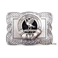 Irish Clan  Crest Celtic Knot Belt Buckle 