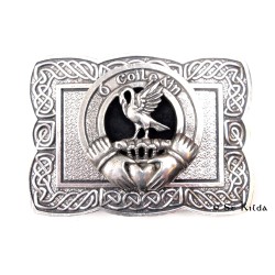 Irish Clan Crest Celtic Knot Belt Buckle 