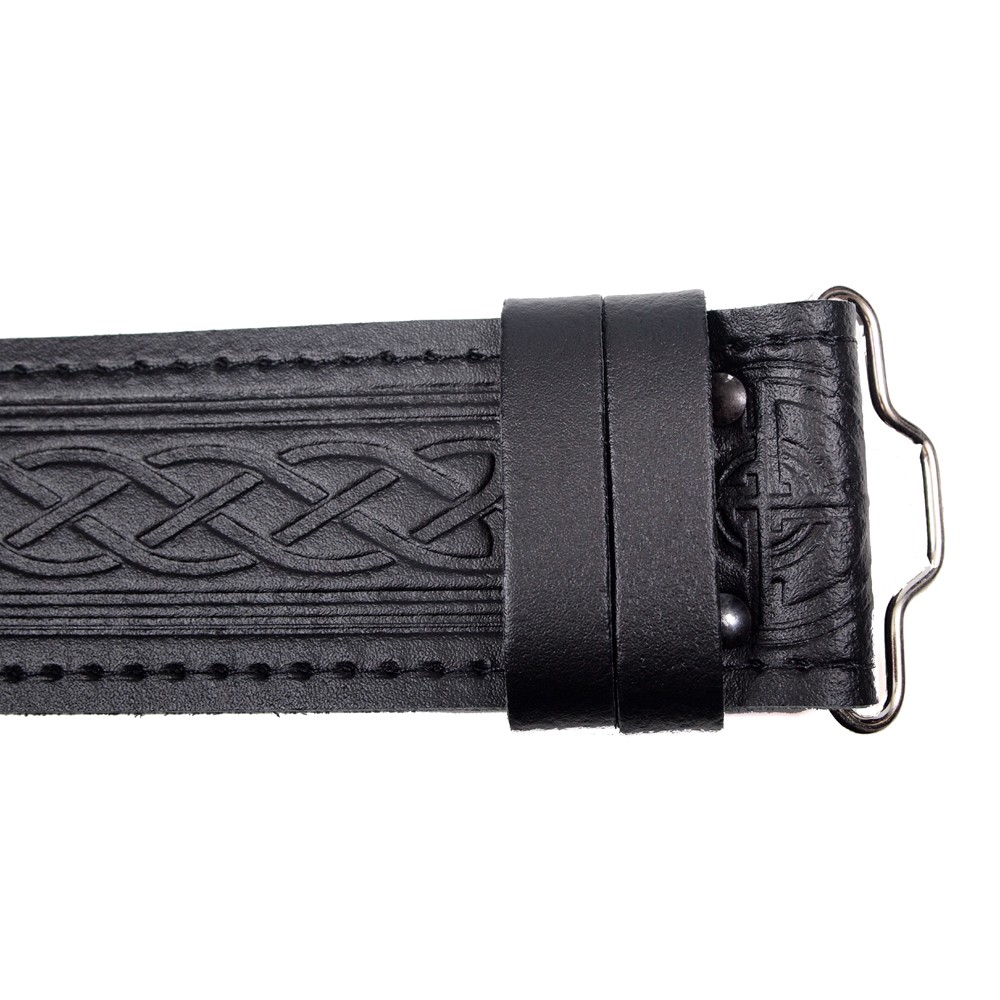 Velcro Adjuster Belt Celtic Embossed