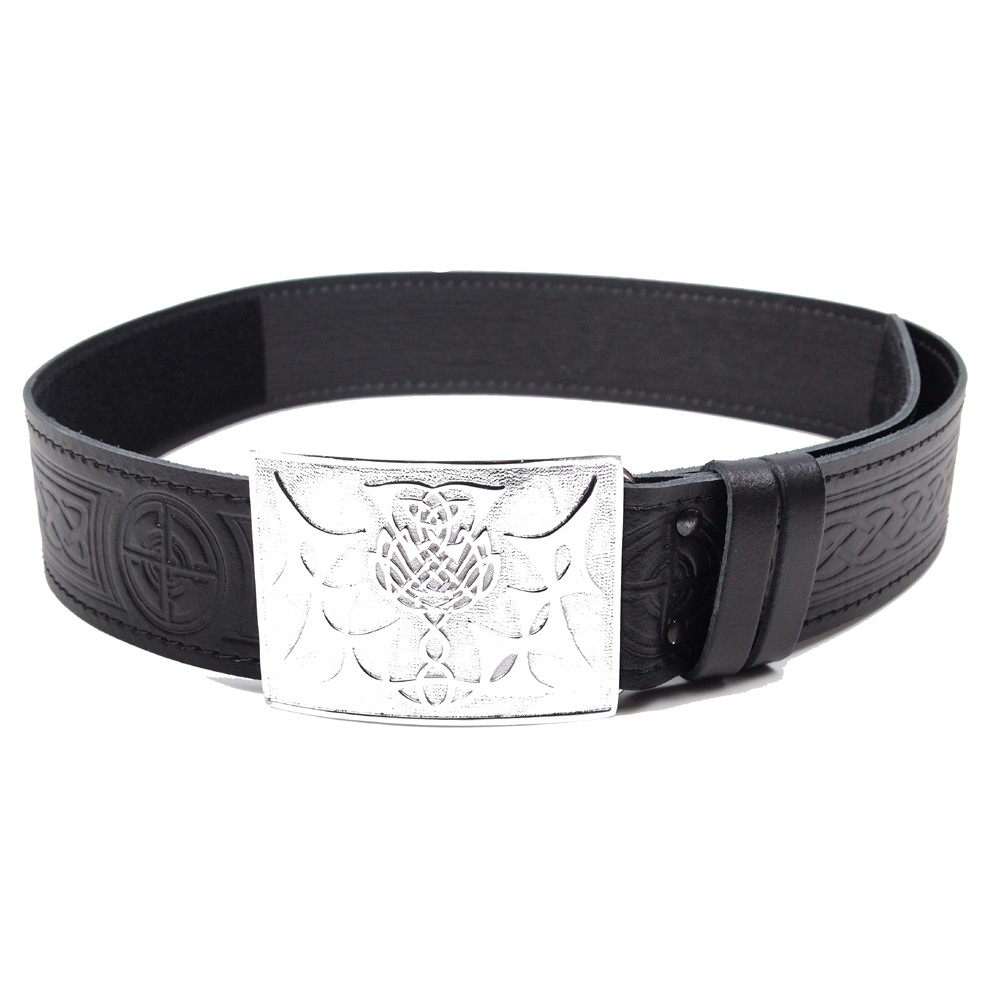 Velcro Adjuster Belt Celtic Embossed