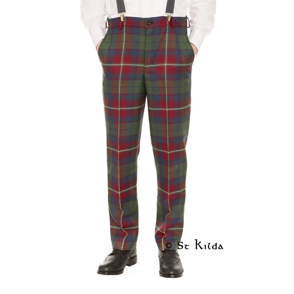 Tartan Trousers - modern low-waist trousers
