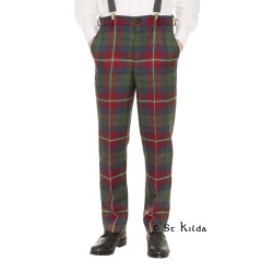 Tartan Trousers - Polyviscose - Vegan Friendly