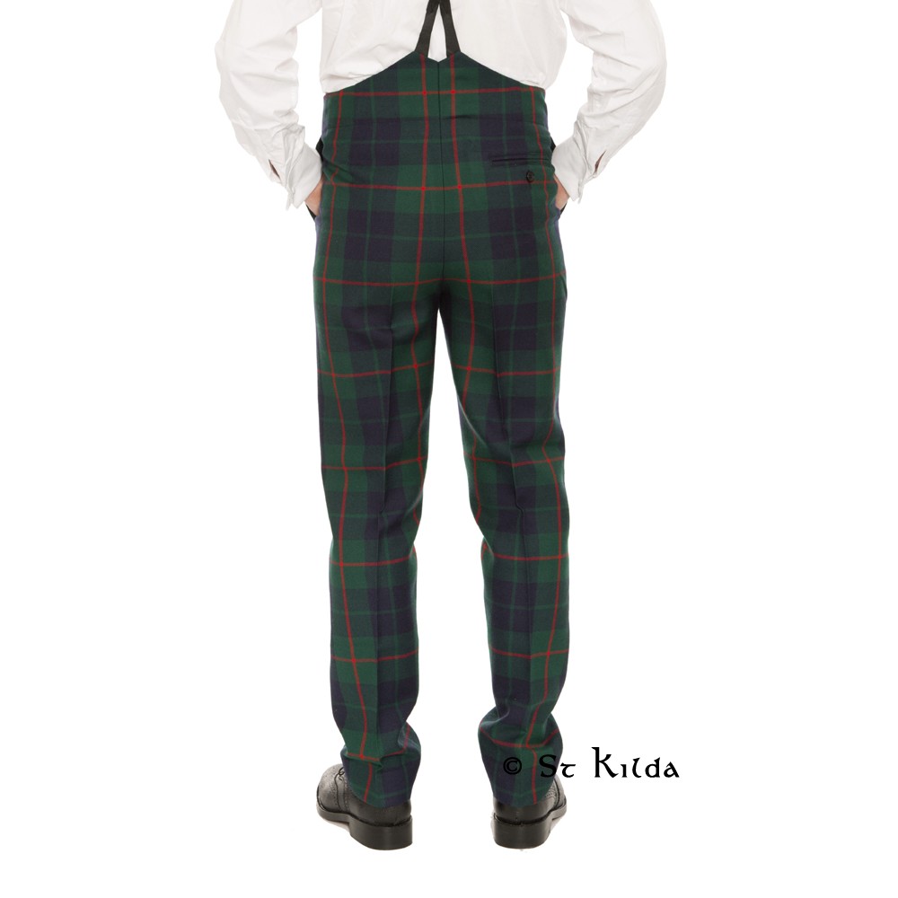 Fishtail Trews - Traditional high-waist tartan trews