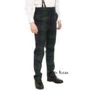 Fishtail Trews - Traditional high-waist tartan trews