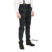 Fishtail Trews - Traditional high-waist tartan trews