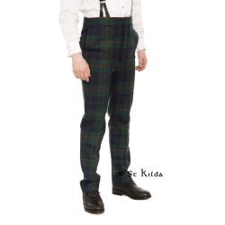 Fishtail Trews - Traditional high-waist tartan trews