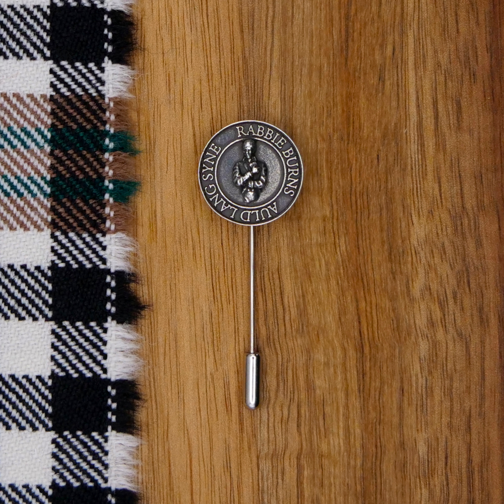 Lapel Pin - Robert Burns - Auld Lang Syne