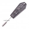 Lapel/Tie Pin - 'Coffins stood round, like open presses'