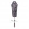 Lapel/Tie Pin - 'Coffins stood round, like open presses'