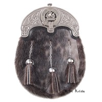 Dress Sporran <br>Clan Wood Crest 