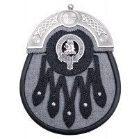 Tweed Sporran <br>with Clan Ruthven Crest