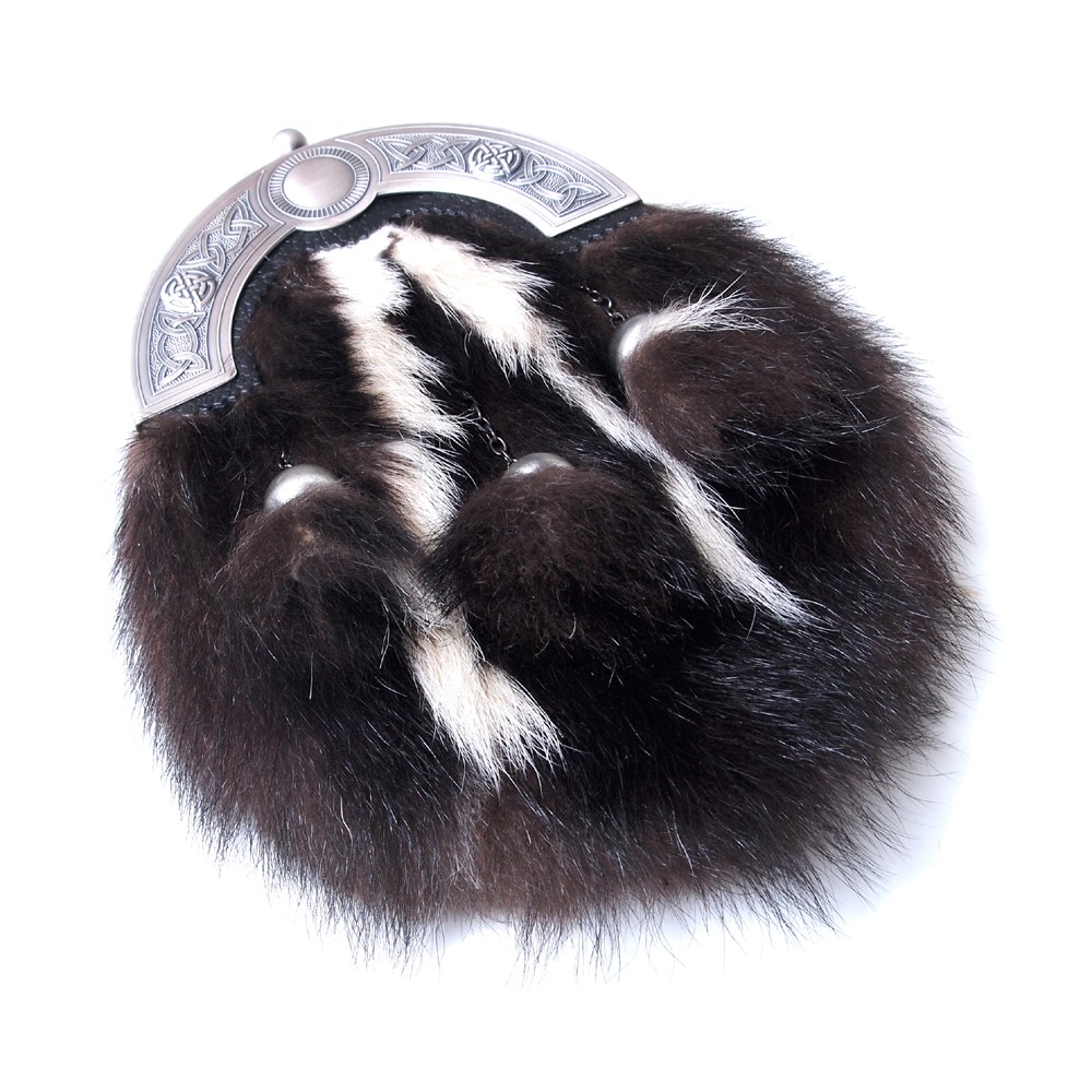 Skunk Fur Dress Sporran