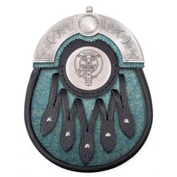 Tweed Sporran with Clan Crest