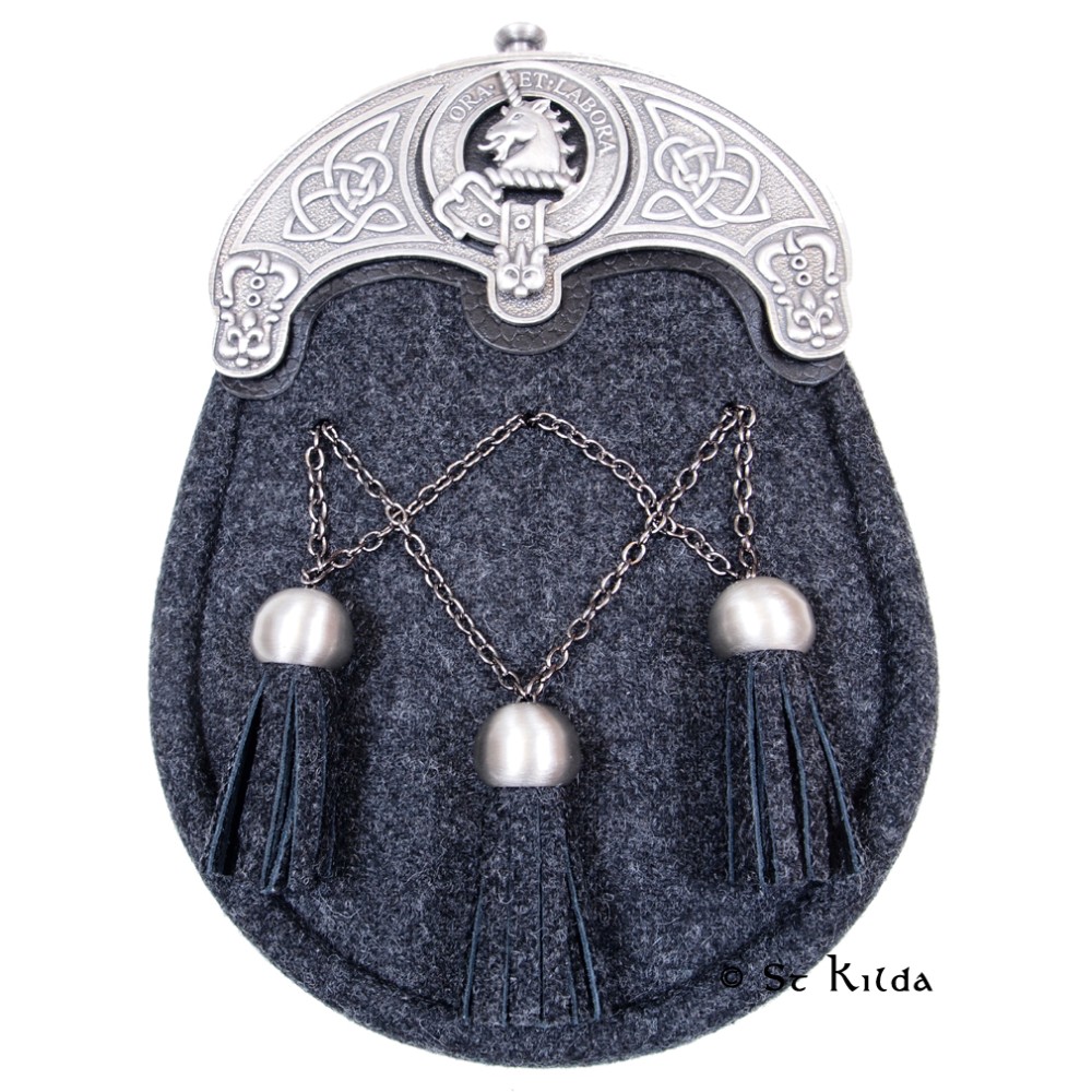 Dress Sporran Scottish Clan Crest 