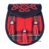 Royal Stewart Semi-Dress Sporran - Antiqued Metalwork