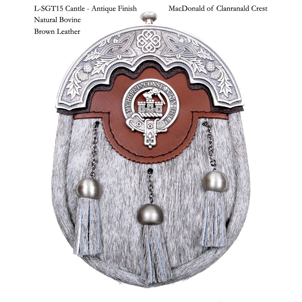 Dress Sporran Scottish Clan Crest 