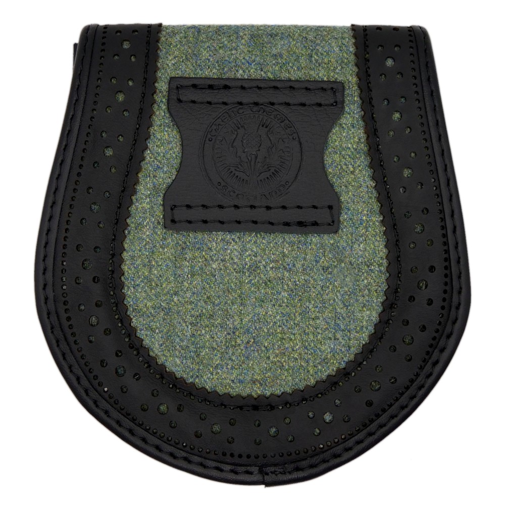 Tweed Brogued Day Sporran 