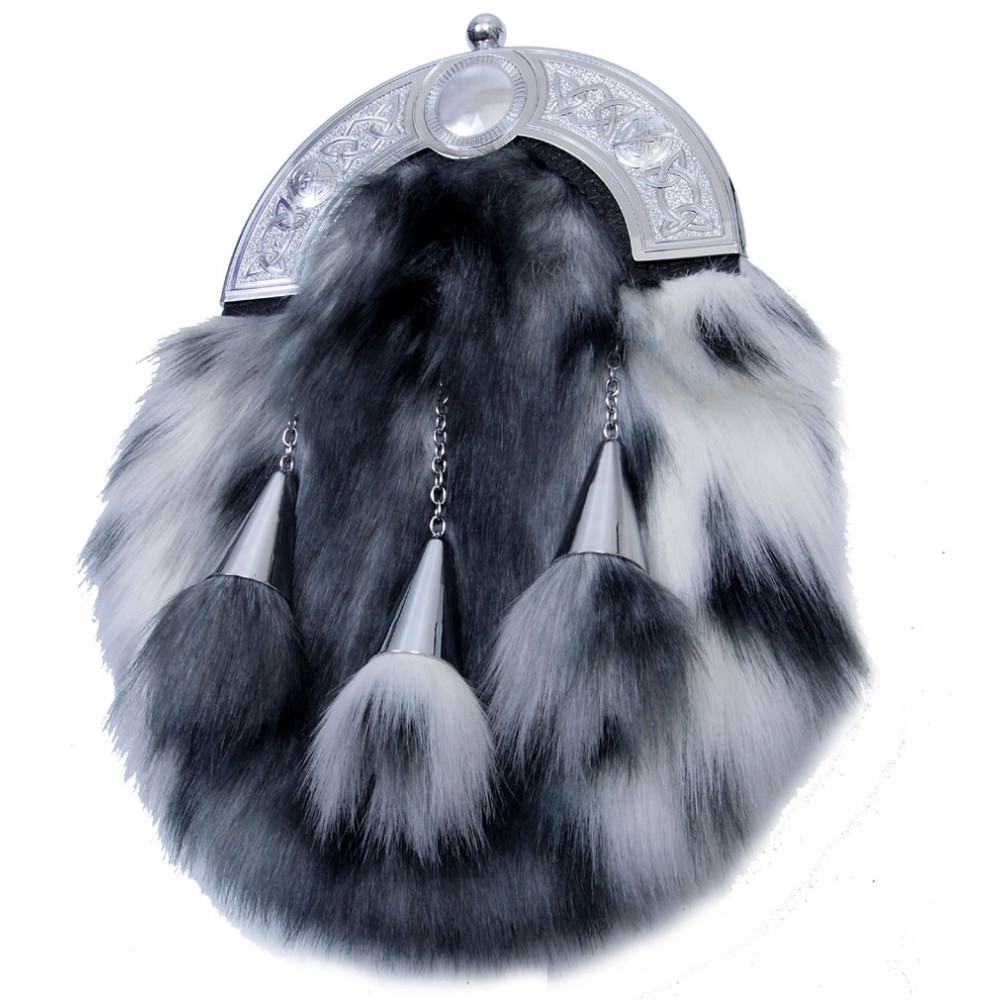 Faux Zebra Fur Dress Sporran