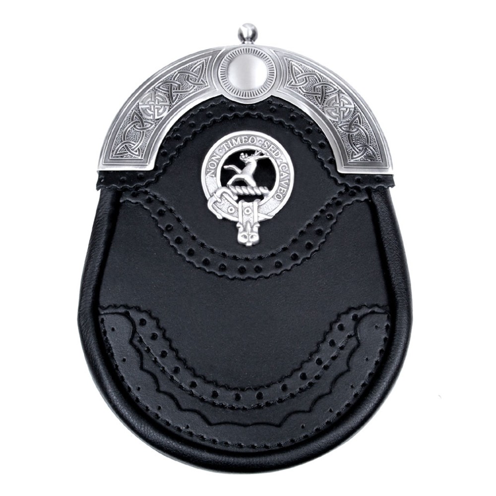 Brogue Dress Sporran with Clan Crest 