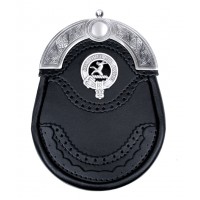 Brogue Dress Sporran <br>with Clan Ruthven Crest 