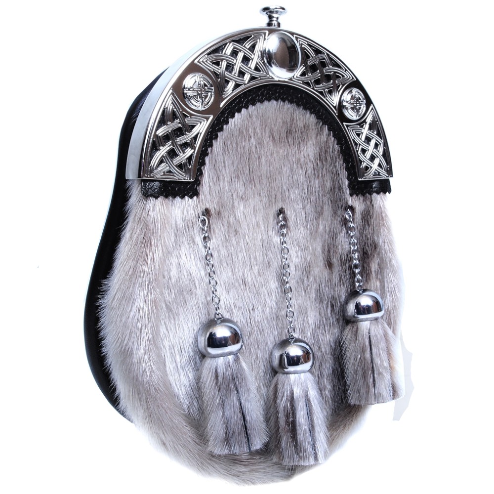 Dress Sporran: Pierced Celtic Knotwork