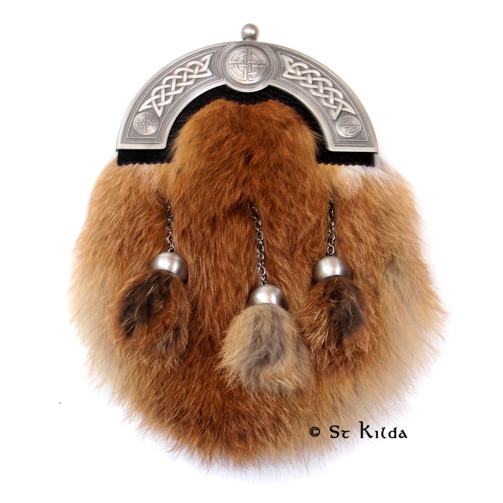 Red Fox Fur Dress Sporran