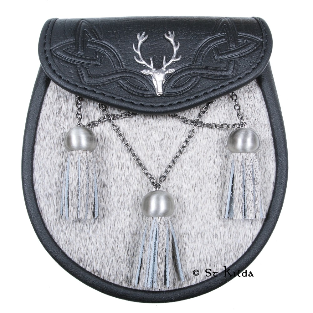 Semi-Dress Sporran Stag Crest