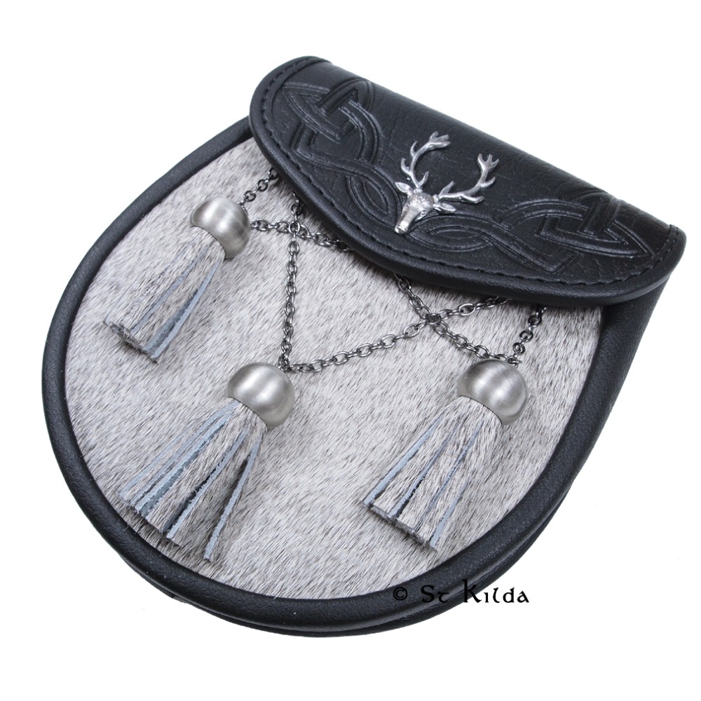 Semi-Dress Sporran Stag Crest