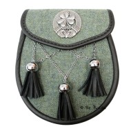 Irish Shamrock Tweed Semi-Dress Sporran