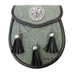 Irish Shamrock Tweed Semi-Dress Sporran