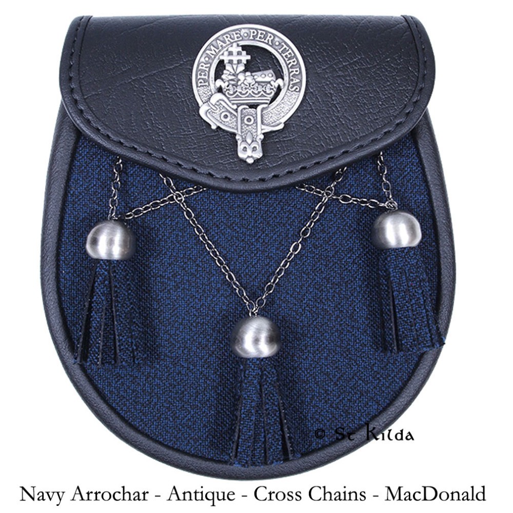 Semi-Dress Sporran Scottish Clan Crest